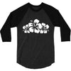 hawaiian flower 3/4 Sleeve Shirt