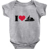 i love jet ski racing Baby Bodysuit