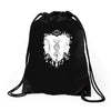 who am i Drawstring Bags