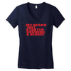 beard jus started Women's V-Neck T-Shirt