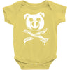 pig bacon cross bones pirate Baby Onesie
