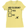 are you drunk check Ladies Fitted T-Shirt