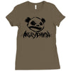 angry panda Ladies Fitted T-Shirt