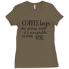 coffee keeps me going Ladies Fitted T-Shirt