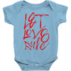 let love rule Baby Bodysuit
