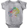 rainbow root Baby Onesie