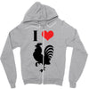 i love cock Zipper Hoodie