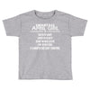 Smartass April Girl Toddler T-shirt