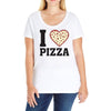 i Love Pizza Ladies Curvy T-Shirt