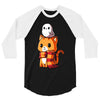 brave kitty 3/4 Sleeve Shirt