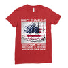 Veteran Don't Thank Me Thank My Brothers &amp; Sister Ladies Fitted T-Shirt