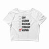 Lgbt Checklist Crop Top
