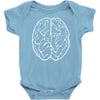 funny male brain ideal birthday gift or present Baby Bodysuit