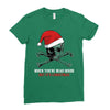 skull christmas Ladies Fitted T-Shirt