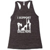 i support single moms Racerback Tank