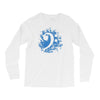 bass clef in blue Long Sleeve Shirts