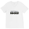 softball rocks V-Neck Tee