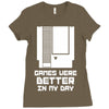 nes games were better unisex Ladies Fitted T-Shirt
