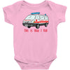 how i roll ambulance Baby Bodysuit