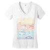 summer zone line Women's V-Neck T-Shirt