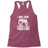i don`t snore i dream i`m a tractor Racerback Tank