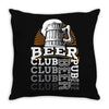 Beer Club Pub Throw Pillow