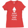 Keep Calm And Hodl Ethereum Ladies Fitted T-Shirt