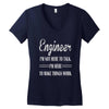 i'm not here to talk Women's V-Neck T-Shirt