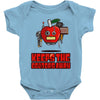 apple keeps the doctors away Baby Bodysuit