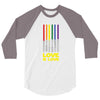 Lightsaber Rainbow 3/4 Sleeve Shirt