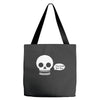 i live inside your face skull Tote Bags