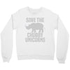 save the chubby unicorns (2) Crewneck Sweatshirt