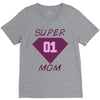 super mom 01 V-Neck Tee