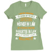 Super Cool Mother In Law Of A Freaking Awesome Daughter Ladies Fitted T-Shirt