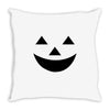 face pumpkin Throw Pillow
