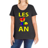 gay pride parade lgbt lesbian gay bi trans queer pan light Ladies Curvy T-Shirt