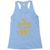 queens are born in 1981 Racerback Tank