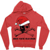 skull christmas Zipper Hoodie