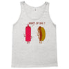 what up dog ketchup hot dog Tank Top