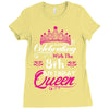 Celebrating With the 8th Birthday Queen Ladies Fitted T-Shirt