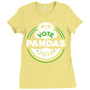 vote pandas Ladies Fitted T-Shirt