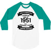 Premium Vintage 1951 3/4 Sleeve Shirt