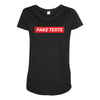 Fake Texts Hypebeast Maternity Scoop Neck T-shirt
