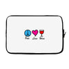 peace love wine Laptop sleeve