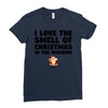 smell of christmas in the morning Ladies Fitted T-Shirt