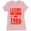 legends are born in 1986 hoodie Ladies Fitted T-Shirt