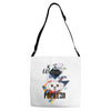 who loves papillon Adjustable Strap Totes