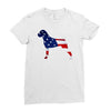 patriotic boxer Ladies Fitted T-Shirt