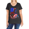 i'm the captain in the war Ladies Curvy T-Shirt