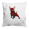 chihuahuapool Throw Pillow